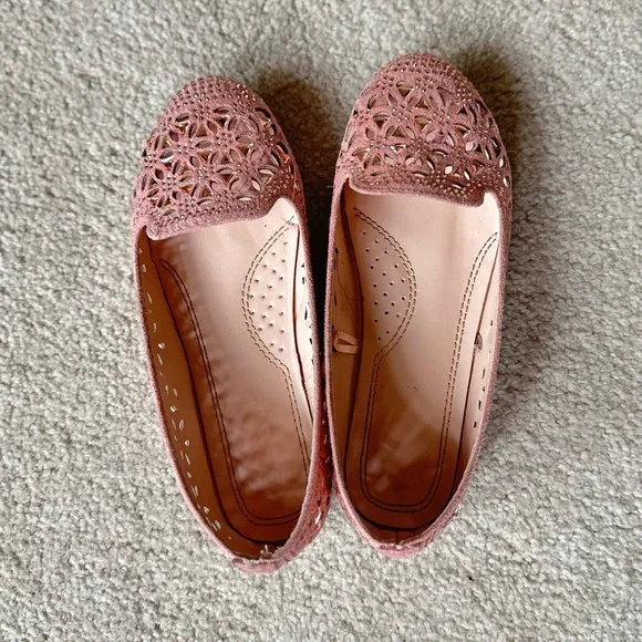 Set of Link’s Pink Soft Flats size 13 & Golden Mary Jane Ballet Flats size 13 - Picture 6 of 12